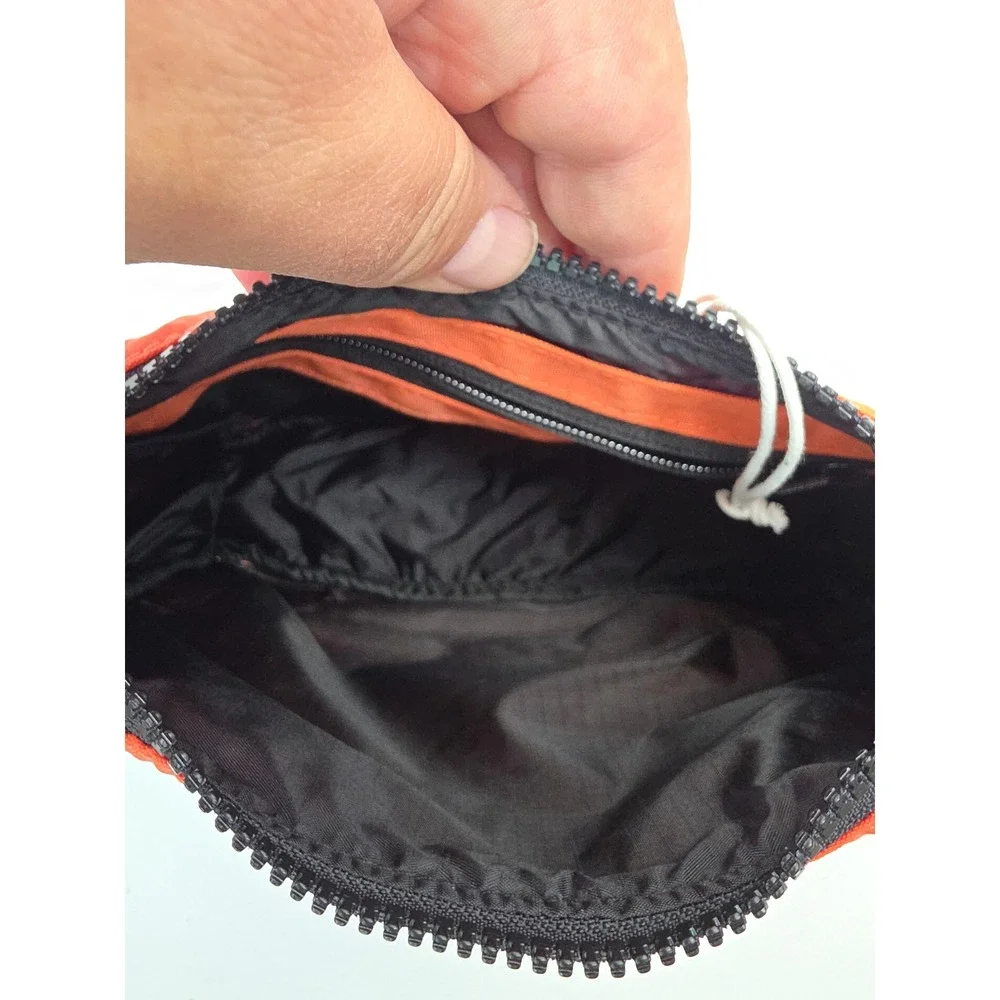 BAGGU Mini Nylon Shoulder Bag Nasturtium Orange Recycled Adjustable Strap NWT